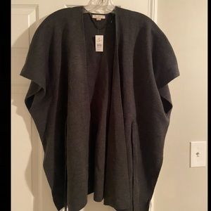NWT! Loft Dark gray cardigan with belt